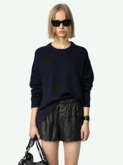 Cheap Zadig & Voltaire Markus Cashmere SweaterNEW Encre
