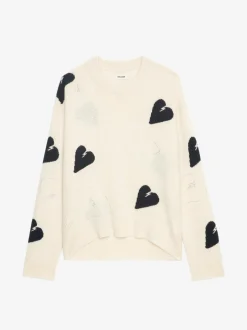 Flash Sale Zadig & Voltaire Markus Cashmere SweaterNEW Ecru