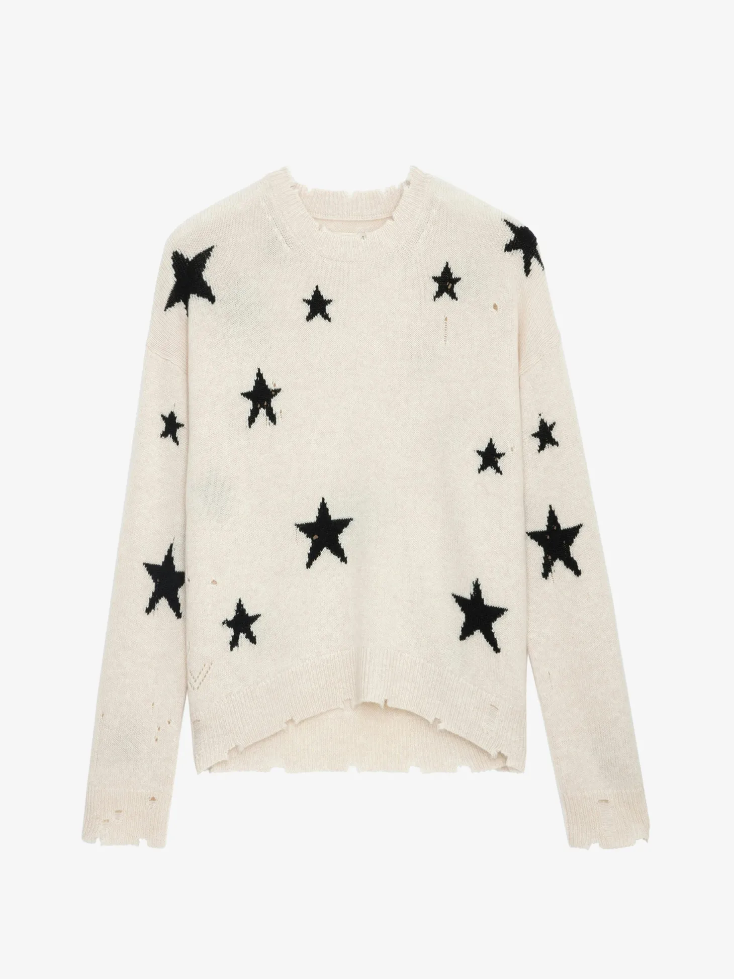 Best Zadig & Voltaire Markus Stars Cashmere Sweater UNISEX Sugar