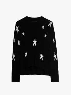 Shop Zadig & Voltaire Markus Stars Cashmere SweaterICONIC Black