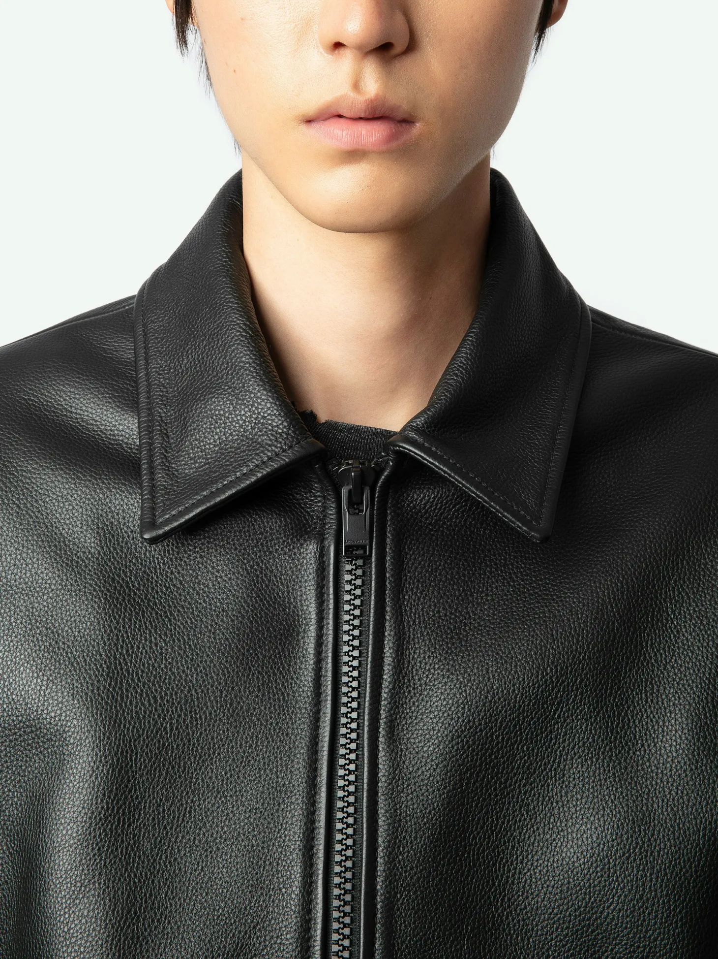 Cheap Zadig & Voltaire Mate Leather JacketNEW Black