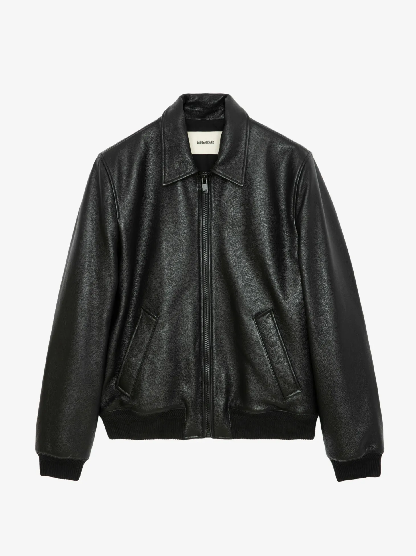 Cheap Zadig & Voltaire Mate Leather JacketNEW Black