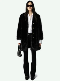 Cheap Zadig & Voltaire Milas CoatNEW Black