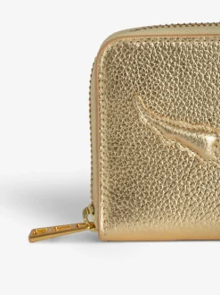 Hot Zadig & Voltaire Mini ZV Coin Purse Gold