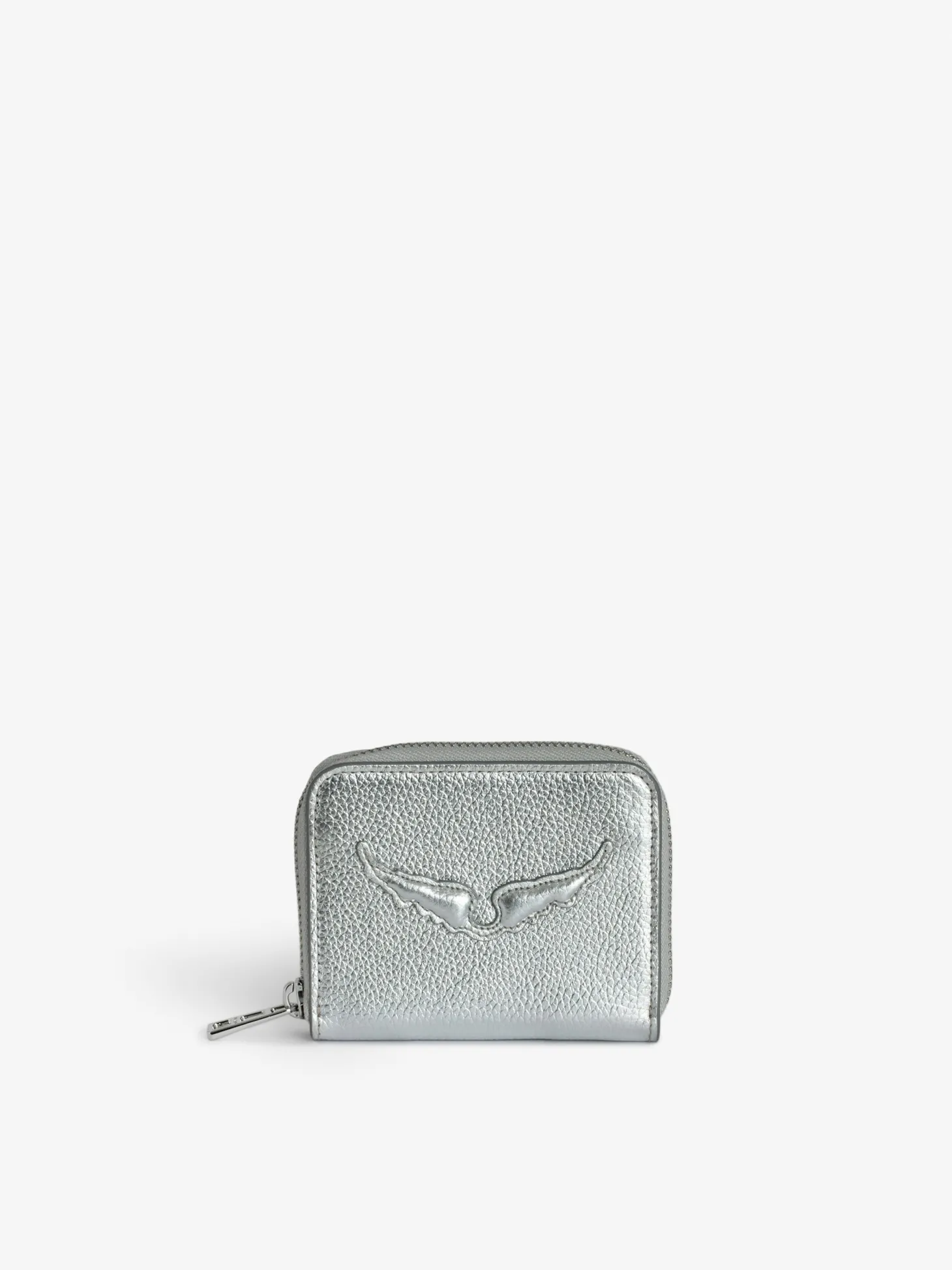 Store Zadig & Voltaire Mini ZV Coin Purse Silver