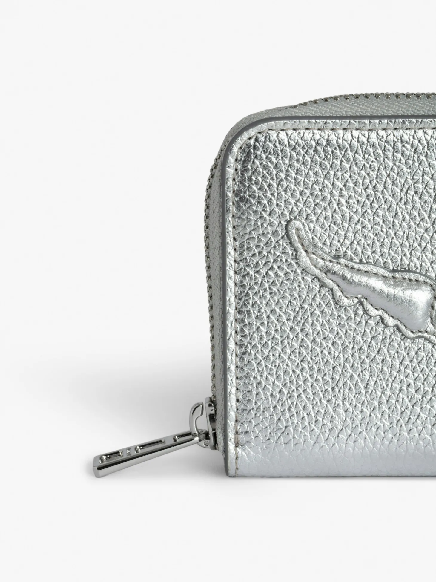 Store Zadig & Voltaire Mini ZV Coin Purse Silver