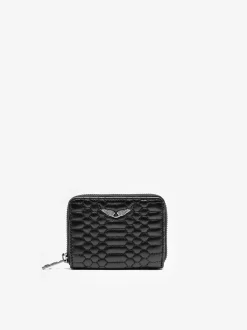 Flash Sale Zadig & Voltaire Mini Zv Matelasse WalletICONIC Black