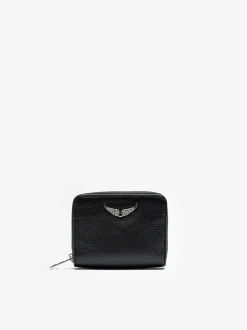 Shop Zadig & Voltaire Mini ZV WalletICONIC Black