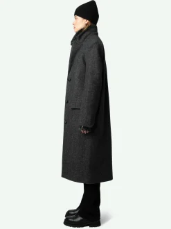 Shop Zadig & Voltaire Mio CoatNEW Anthracite