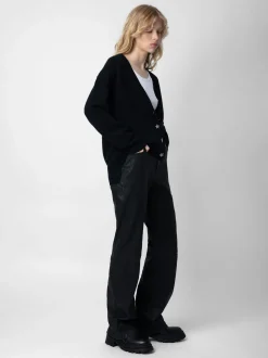 Outlet Zadig & Voltaire Mirka Jewelled Cashmere CardiganICONIC Black