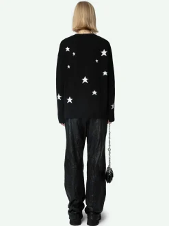 Discount Zadig & Voltaire Mirka Stars Cashmere CardiganICONIC Black