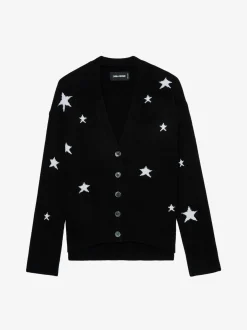 Discount Zadig & Voltaire Mirka Stars Cashmere CardiganICONIC Black