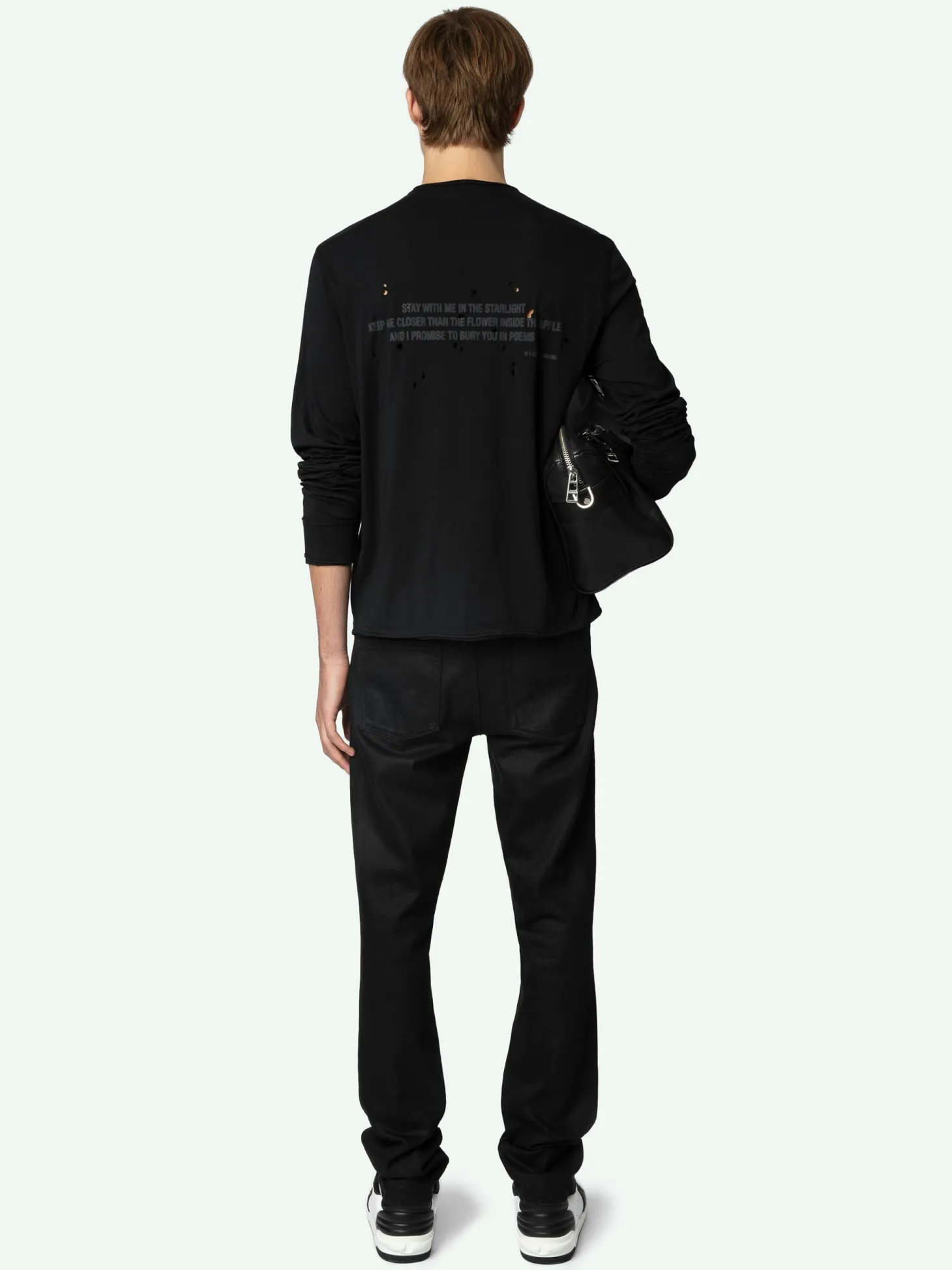 Hot Zadig & Voltaire Monasti Henley T-shirt Black