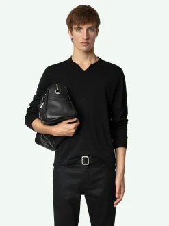 Hot Zadig & Voltaire Monasti Henley T-shirt Black