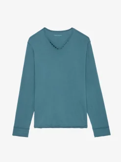 Sale Zadig & Voltaire Monastir Henley T-shirtNEW Steller