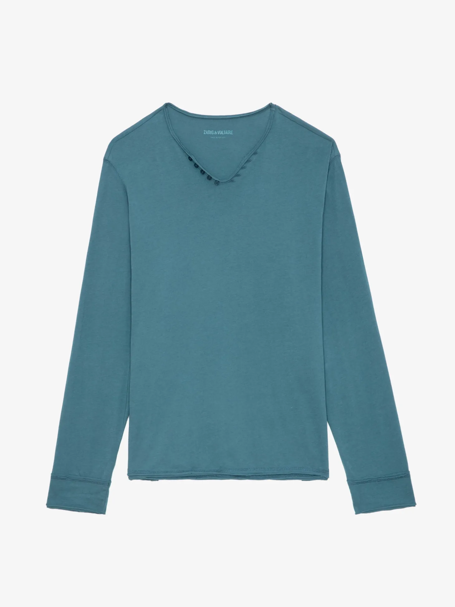 Sale Zadig & Voltaire Monastir Henley T-shirtNEW Steller