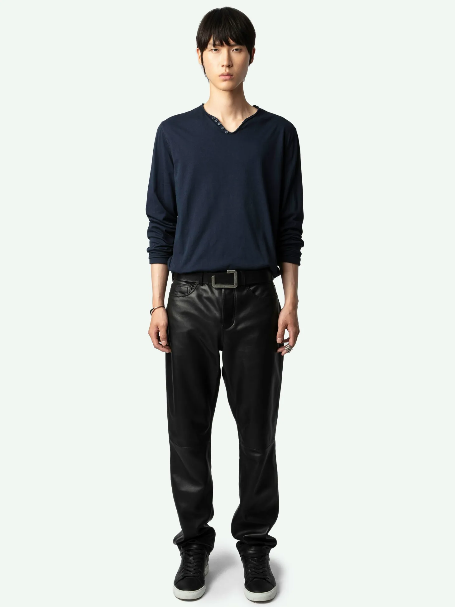 Best Sale Zadig & Voltaire Monastir Henley T-shirtNEW Agathe
