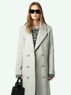 Cheap Zadig & Voltaire Mulan CoatNEW Grey