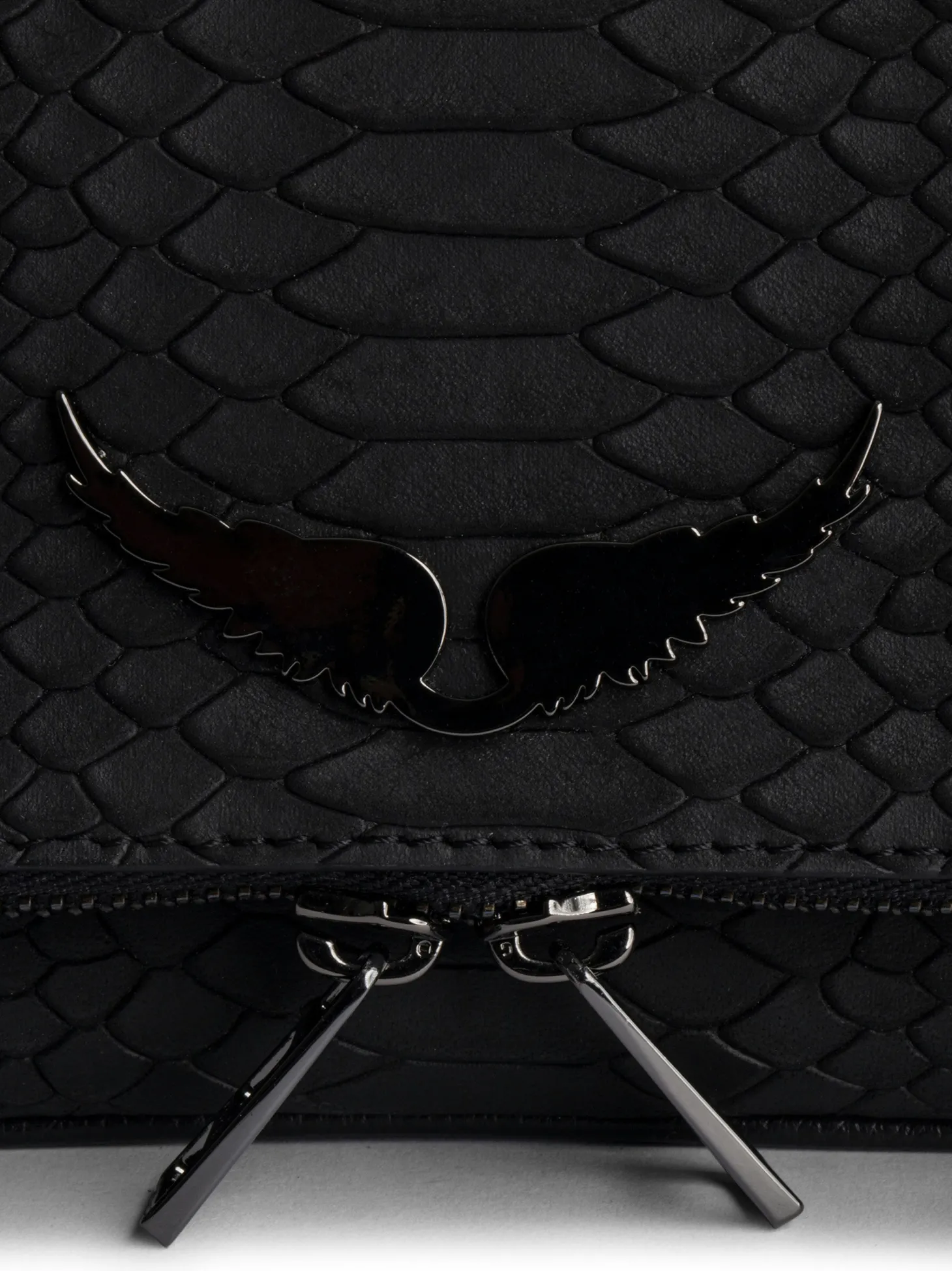 Online Zadig & Voltaire Nano Soft Savage Rock ClutchICONIC Black