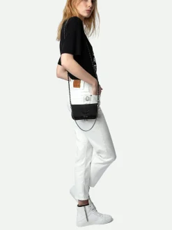 Online Zadig & Voltaire Nano Soft Savage Rock ClutchICONIC Black