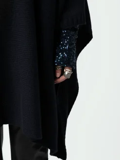 Sale Zadig & Voltaire Palma Cashmere PonchoNEW Encre
