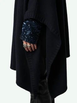 Sale Zadig & Voltaire Palma Cashmere PonchoNEW Encre