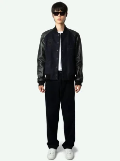 Store Zadig & Voltaire Pio Velvet PantsNEW Encre
