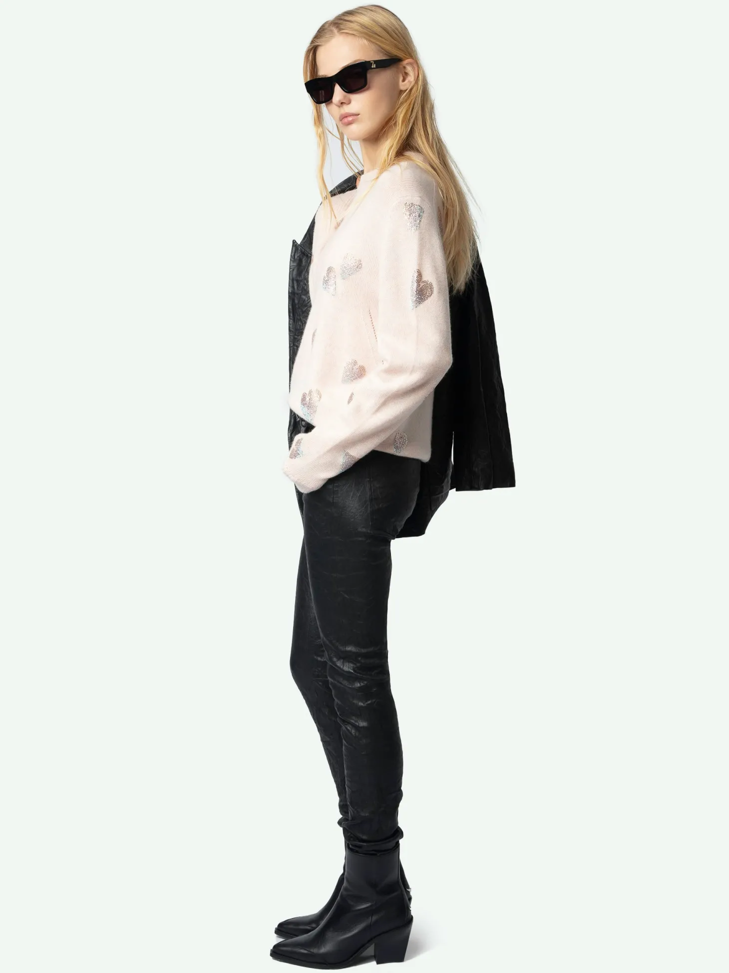 Store Zadig & Voltaire Pravis Cashmere SweaterNEW Pearly
