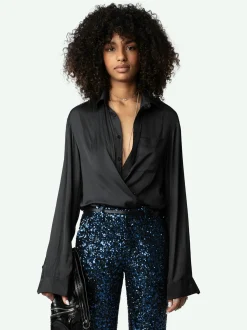 Flash Sale Zadig & Voltaire Prevy Sequin Pants Encre