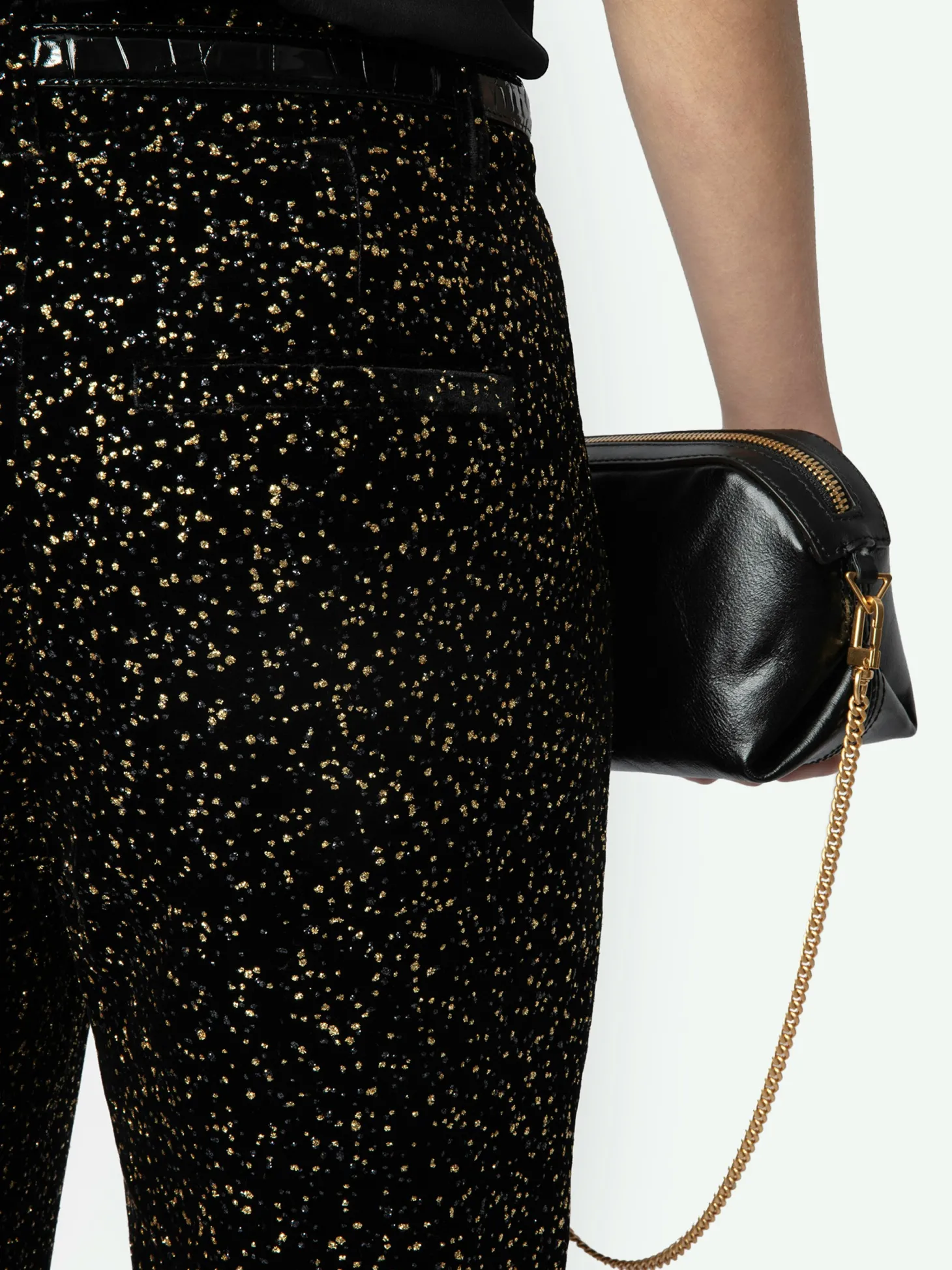 Best Sale Zadig & Voltaire Prevy Velvet PantsNEW Black