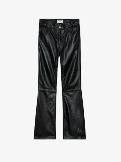 Best Zadig & Voltaire Push Leather Pants Black