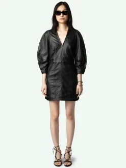 Shop Zadig & Voltaire Rean Leather DressNEW Black