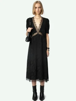 Flash Sale Zadig & Voltaire Redox Silk DressNEW Black