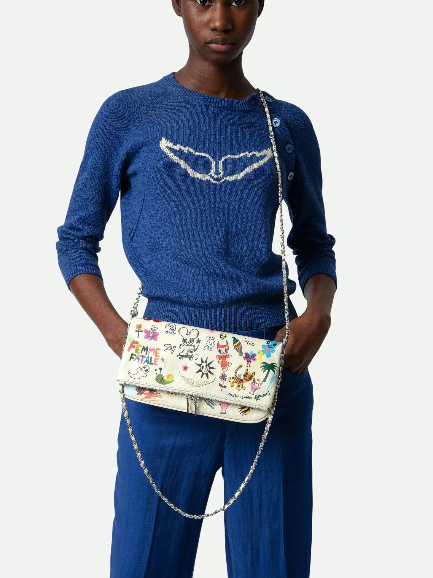 Outlet Zadig & Voltaire Rock Clutch Flash