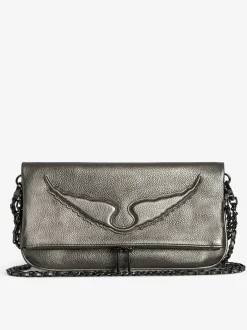 Cheap Zadig & Voltaire Rock ClutchNEW Gun
