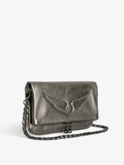Cheap Zadig & Voltaire Rock ClutchNEW Gun