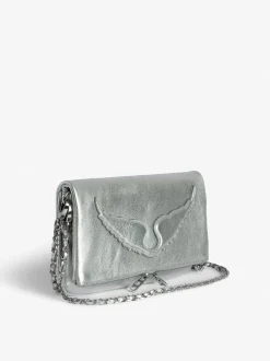 Hot Zadig & Voltaire Rock ClutchNEW Silver