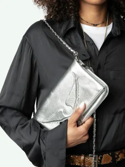Hot Zadig & Voltaire Rock ClutchNEW Silver