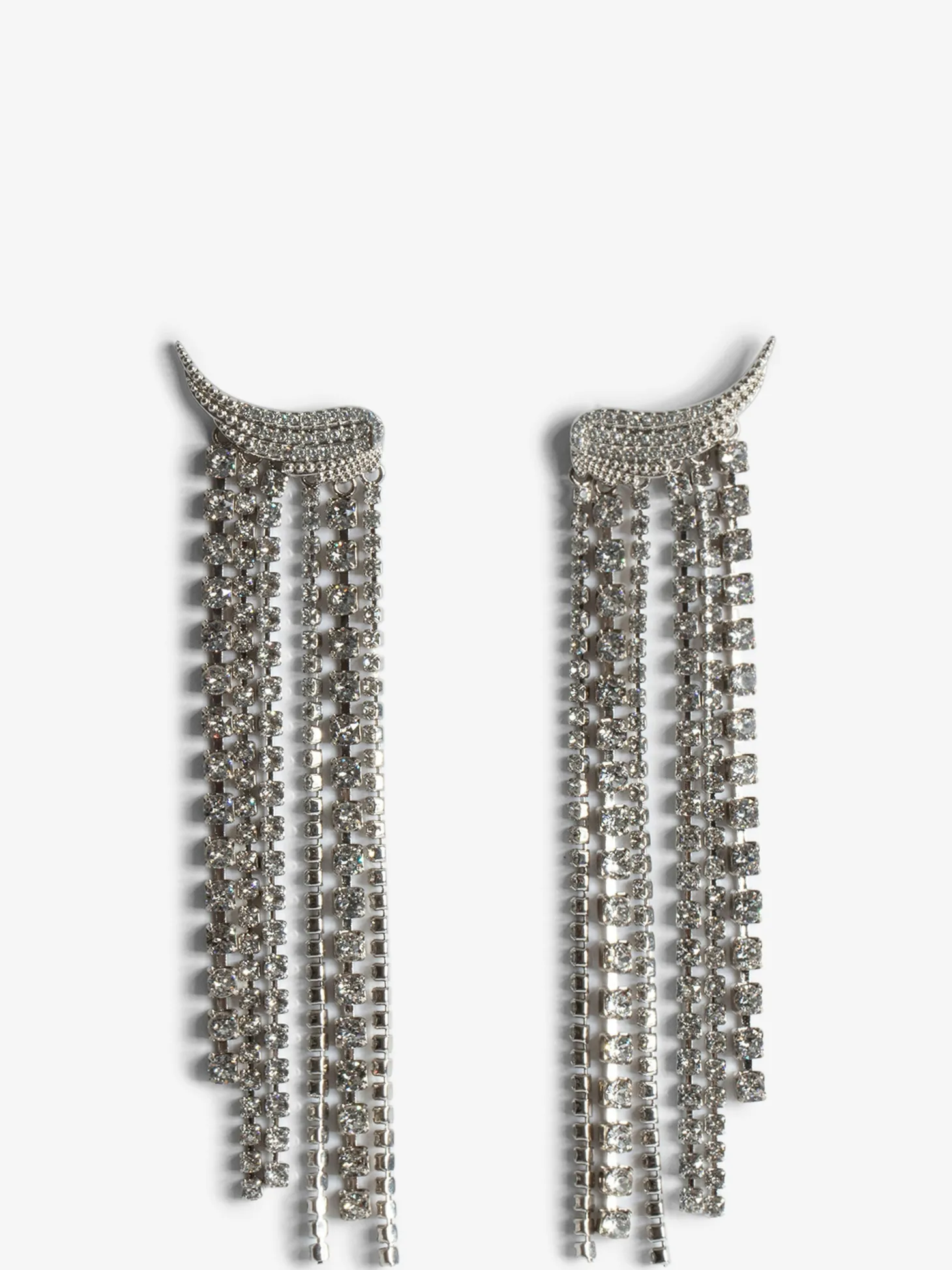 New Zadig & Voltaire Rock Color Earrings Shinysilver