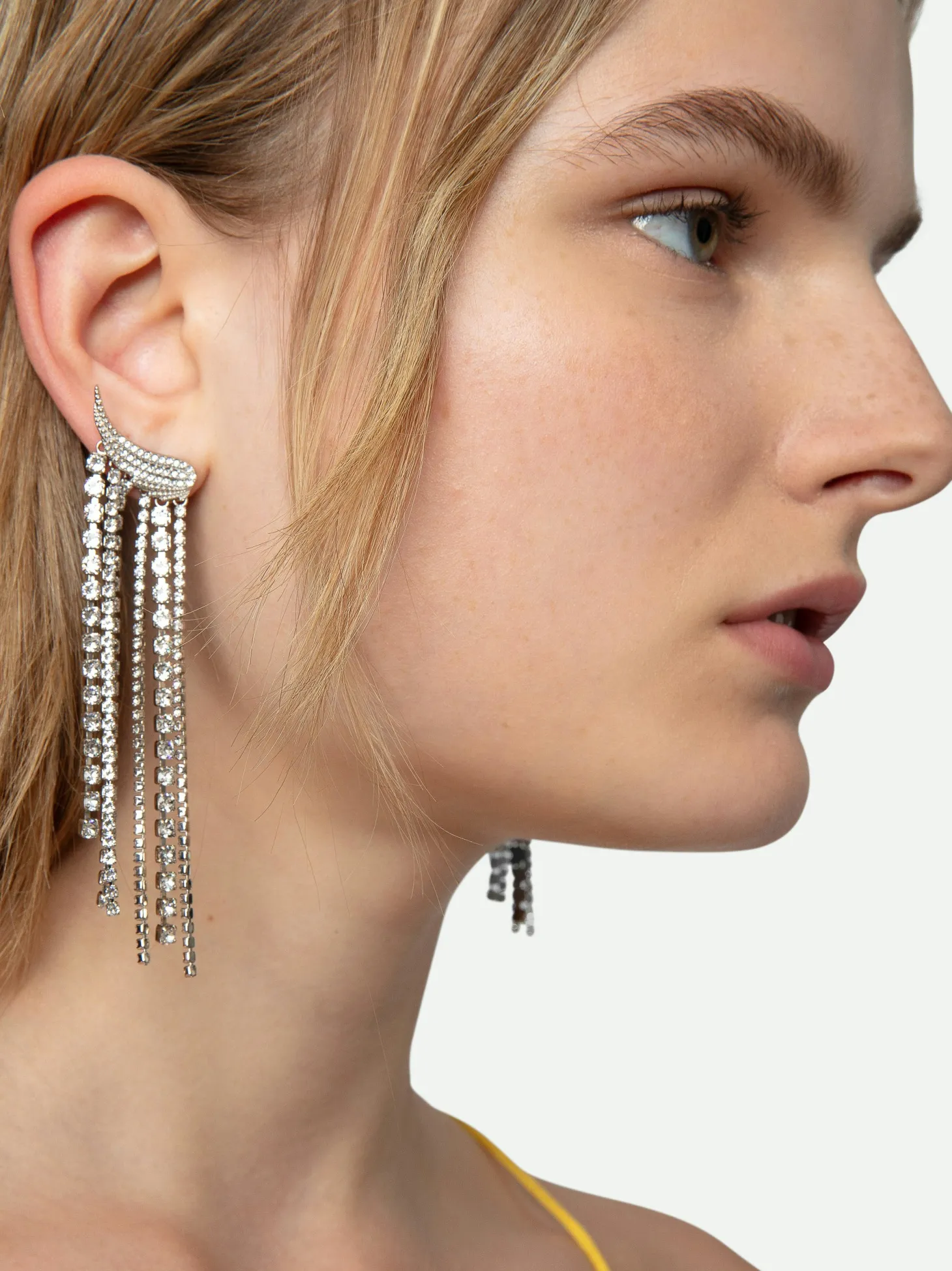 New Zadig & Voltaire Rock Color Earrings Shinysilver