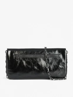 Hot Zadig & Voltaire Rock Eternal ClutchNEW Black