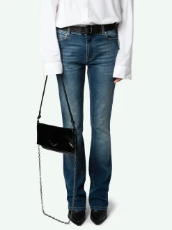 Hot Zadig & Voltaire Rock Eternal ClutchNEW Black