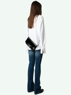 Hot Zadig & Voltaire Rock Eternal ClutchNEW Black