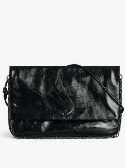 Cheap Zadig & Voltaire Rock Eternal XL ClutchNEW Black