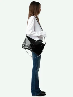 Cheap Zadig & Voltaire Rock Eternal XL ClutchNEW Black