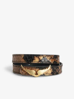 Store Zadig & Voltaire Rock Leather BraceletNEW Heritage