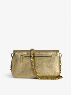 New Zadig & Voltaire Rock Nano Clutch Gold