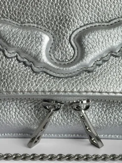 Flash Sale Zadig & Voltaire Rock Nano Clutch Silver