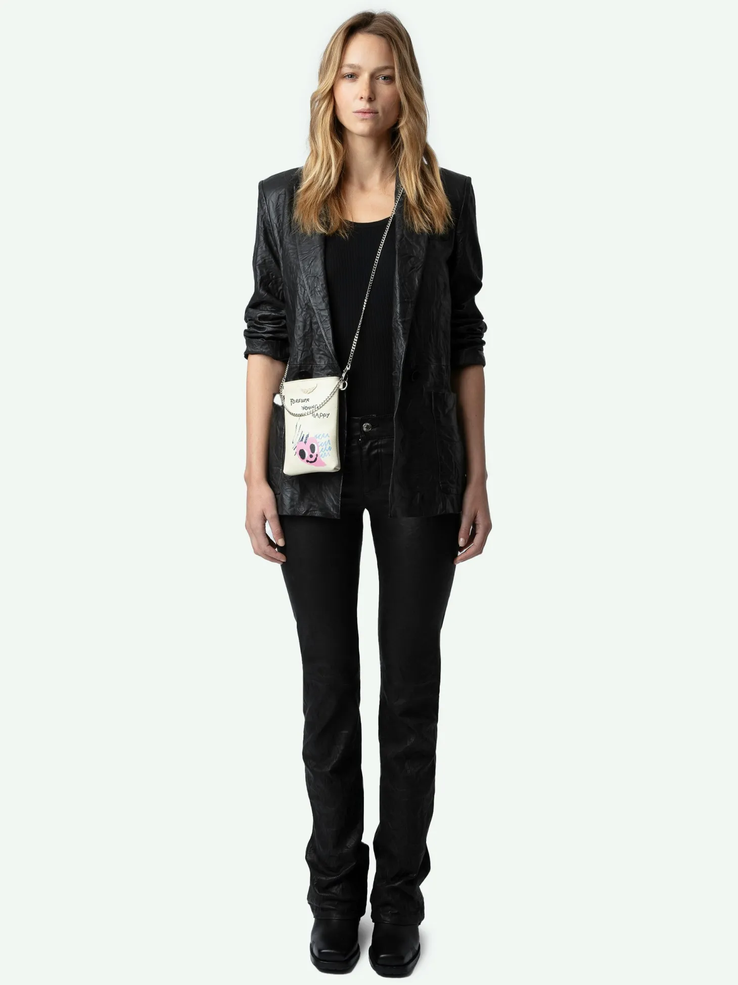 Best Sale Zadig & Voltaire Rock Pouch Clutch Flash