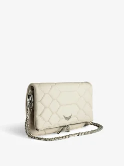 Shop Zadig & Voltaire Rock Quilted ClutchICONIC Flash